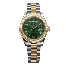 Rolex Day-Date Oyster Perpetual President – Olive Green Dial with Fluted Bezel and Two-Tone Finish