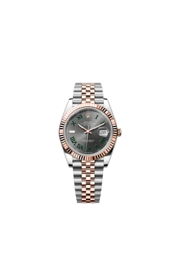 Rolex Datejust 41 Wimbledon Dial 126331 Two-Tone Rose Gold & Steel Jubilee