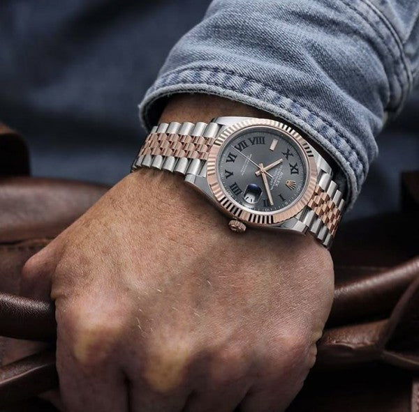 Rolex Datejust 41 Wimbledon Dial 126331 Two-Tone Rose Gold & Steel Jubilee